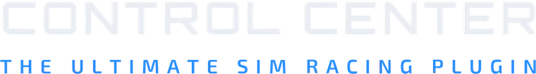 Control Center — The ultimate sim racing plugin