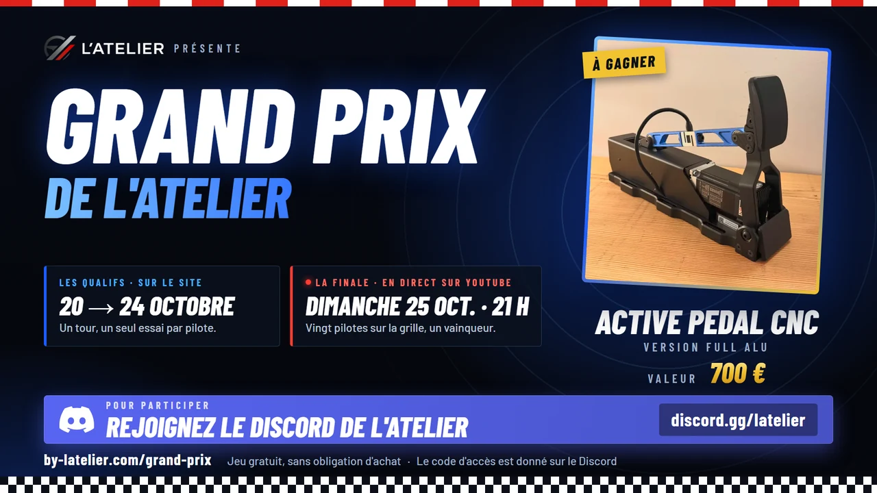 Grand Prix de L'Atelier : une Active Pedal CNC à gagner